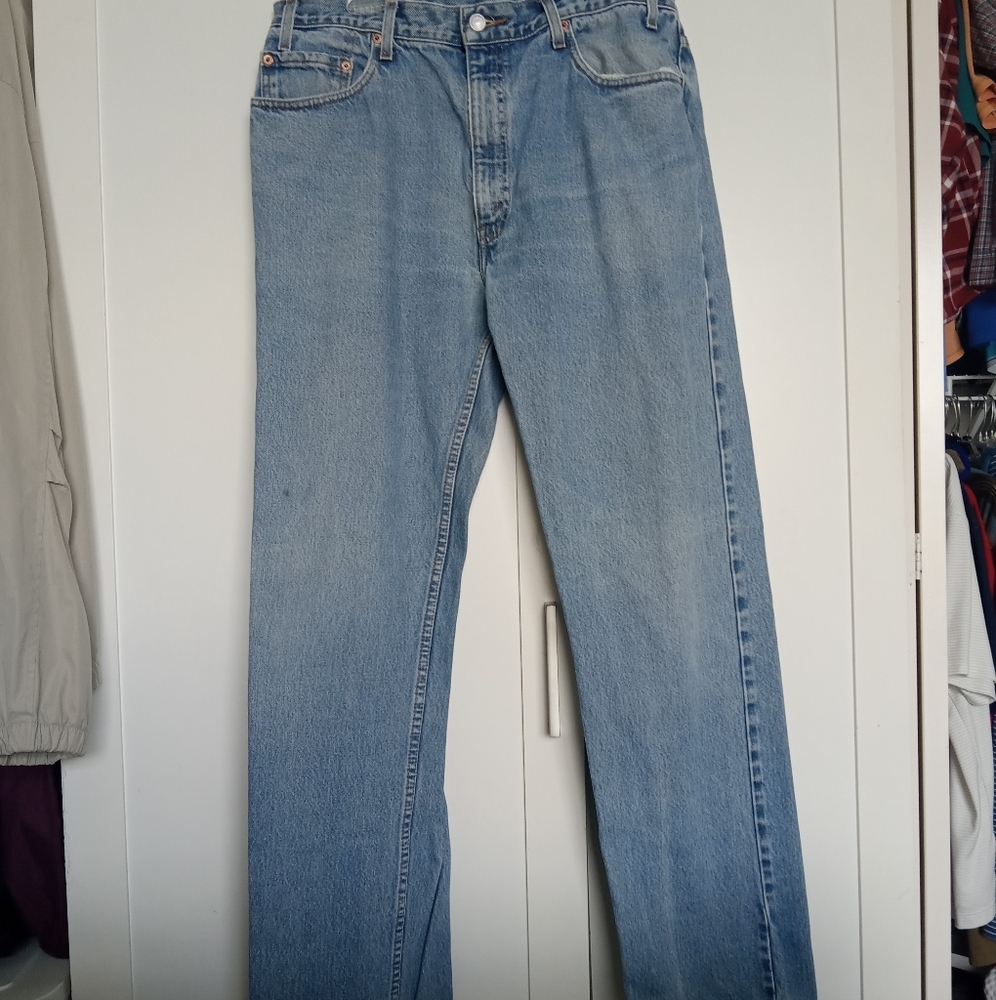 Levi's 505 Jeans Size 36x34 Straight Leg Regular Fit